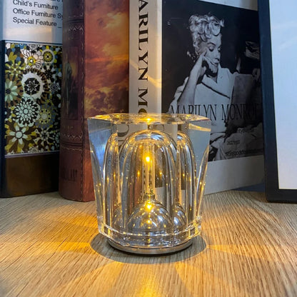 Crystal lamp  diamond LED rechargeable restaurant bar table lamp bedroom bedside decoration atmosphere light