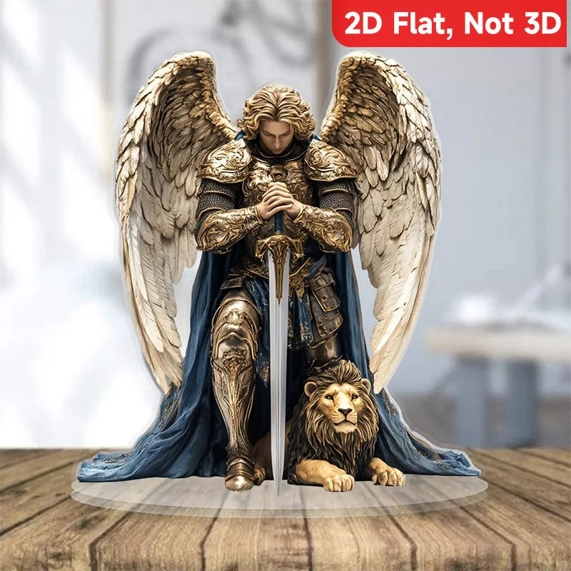 1 Holy Archangel Michael Desktop Decoration, Hanging Pendant, Suitable for Home and Office, Z Decorative Pendant, Perfect Gift