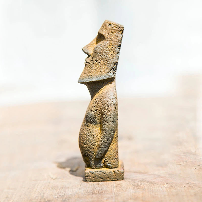 Nordic Style Creative Character Stone Statue Handicrafts Handmade Ornaments Study Tea Pet Imitation Cast Iron Home Decoration