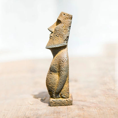 Nordic Style Creative Character Stone Statue Handicrafts Handmade Ornaments Study Tea Pet Imitation Cast Iron Home Decoration