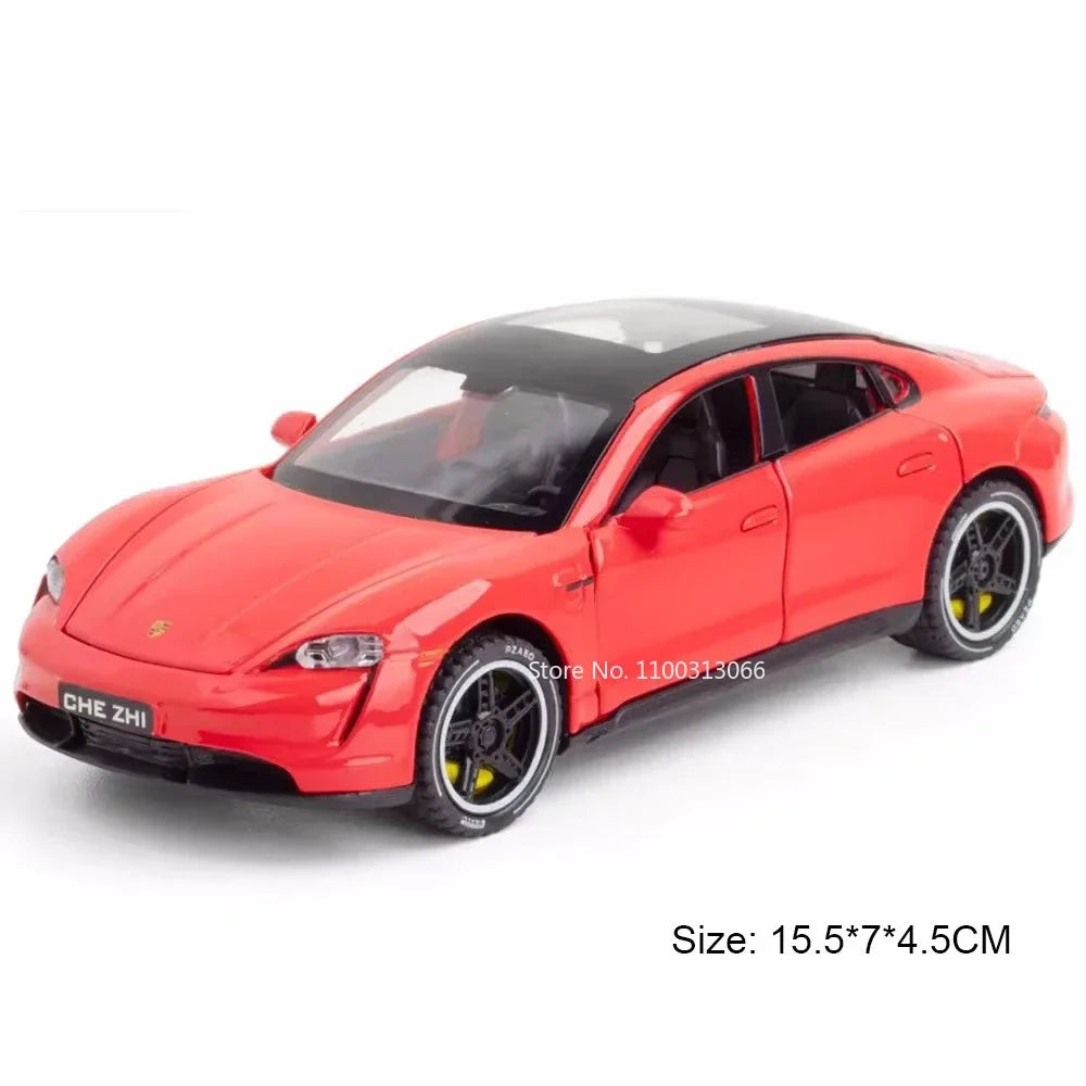 1:32 Scale Cayenne Taycan Toys Model Car Alloy Diecasts Off-road Vehicle Model with Light Sound SUV Car for Child Birthday Gifts