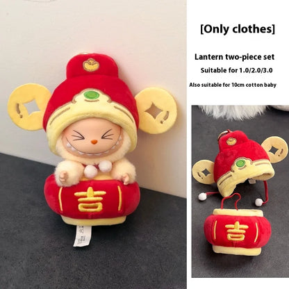 In Stock For 17 Cm V1/V2/V3 Ropa Lafufu Clothes Fried Shrimp Onesie Explosion Cute Animal Clothes Outfit Display Kawaii Gift