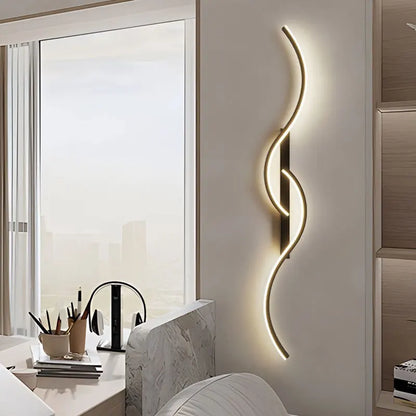 Indoor LED Wall Lights Wall Lamps for Bedroom Bedside Wall Sconces Black Gold White Indoor Lighting for Corridor Aisle Balcony