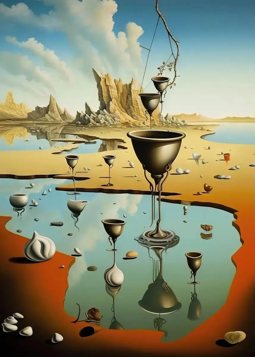 Surrealism Salvador Dali Posters and Prints Wall Art Canvas Painting Abstract Picture for Living Room Home Decoration Cuadros