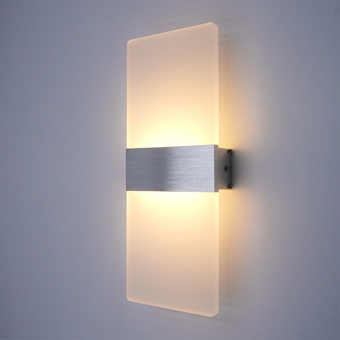 Modern minimalist wall lamp, indoor LED wall light, aluminum acrylic hardwire, bedroom living room corridor staircase Sconces