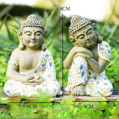 Beautiful Garden Zen Tathāgata Small Buddha display a new Chinese style stone tower decoration micro landscape display accessori