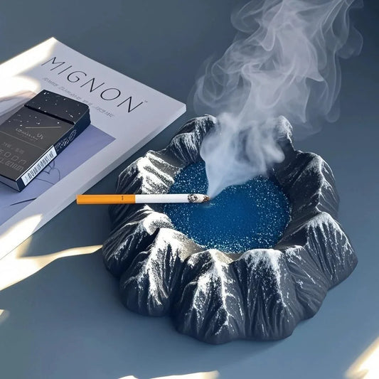 Simple High End Japanese Style Mount Fuji Ashtray Home Living Room Creative Personalized Trendy Decoration Ornament