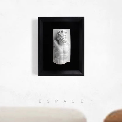 Nordic Figure Sculpture Art Plaster Statue Decorative Painting Room Hanging Painting Living Room Desktop Desk Porch Home Decor