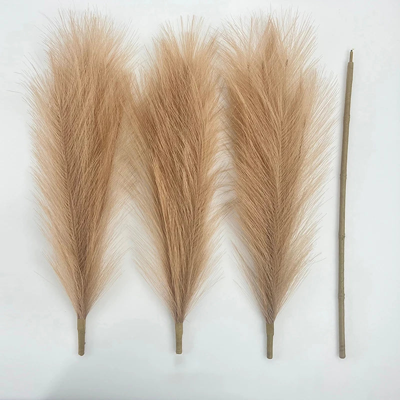 110cm Large Artificial Pampas Grass Fluffy Faux Pampas Grass For Vase Home Wedding Boho Decor Fake Flowers Plants for Decoration