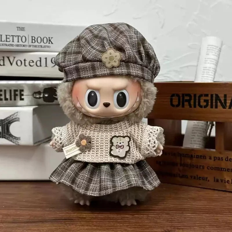 Mini Plush Doll'S Clothes Outfit Accessories For  Exo 15-17cm Lafufu Idol V1 V2 Overalls Set Clothing Gifts In Stock