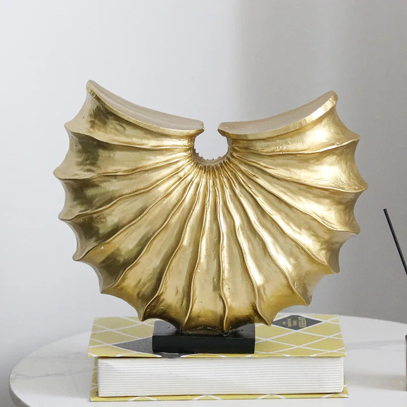 Resin Whelk Statue Handicraft Home Decoration Nordic Modern Decorative Figurines for Office Living Room Bookshelf Decoration
