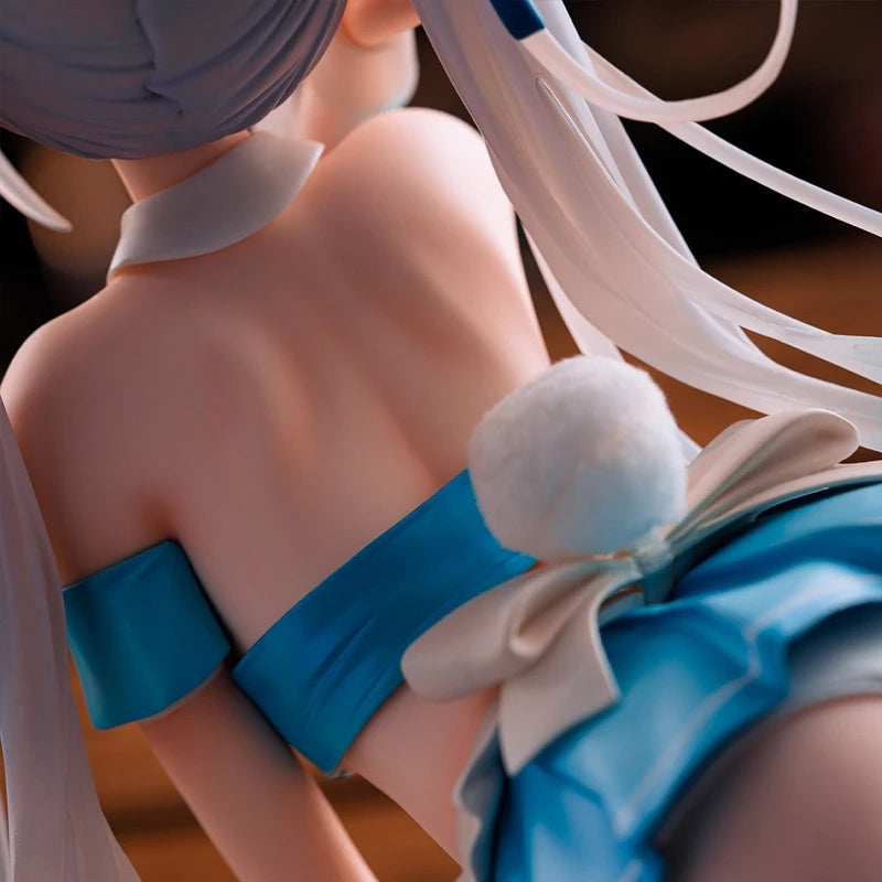 24CM Sexy Anime Figure Chris-Aqua Blue Kawaii Bunny Girl Figurine Hentai adult Toys Can Take Off Clothes Japanese Dolls Hobbies