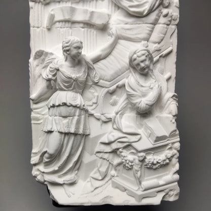 Nordic Retro Relief Art Ornaments Plaster Figure Desktop Decor Statue Modern Sculpture Decoration  Living Room Table Figurines