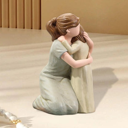 Mom and Daughter Statue Mother's Day Gift Creative Desktop Ornament for Birthday