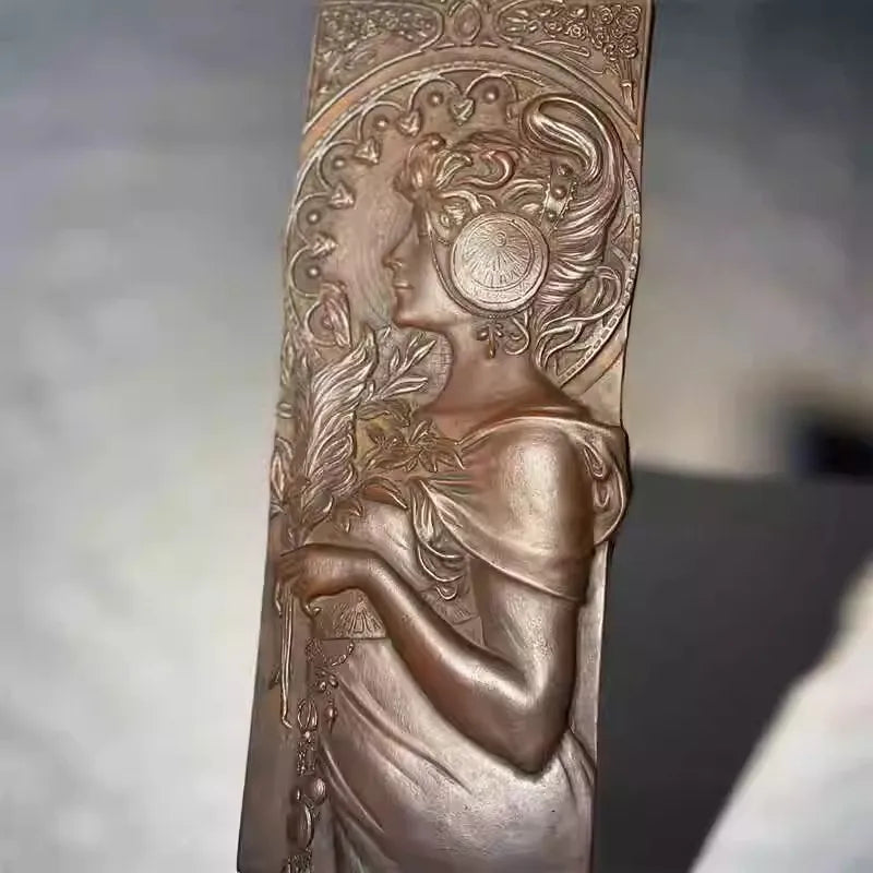 European Decorative Ornament Synthetic Stone Crafts Desk Ornament Home Relief Study Room Statue Collectible Modern Art Sculpture