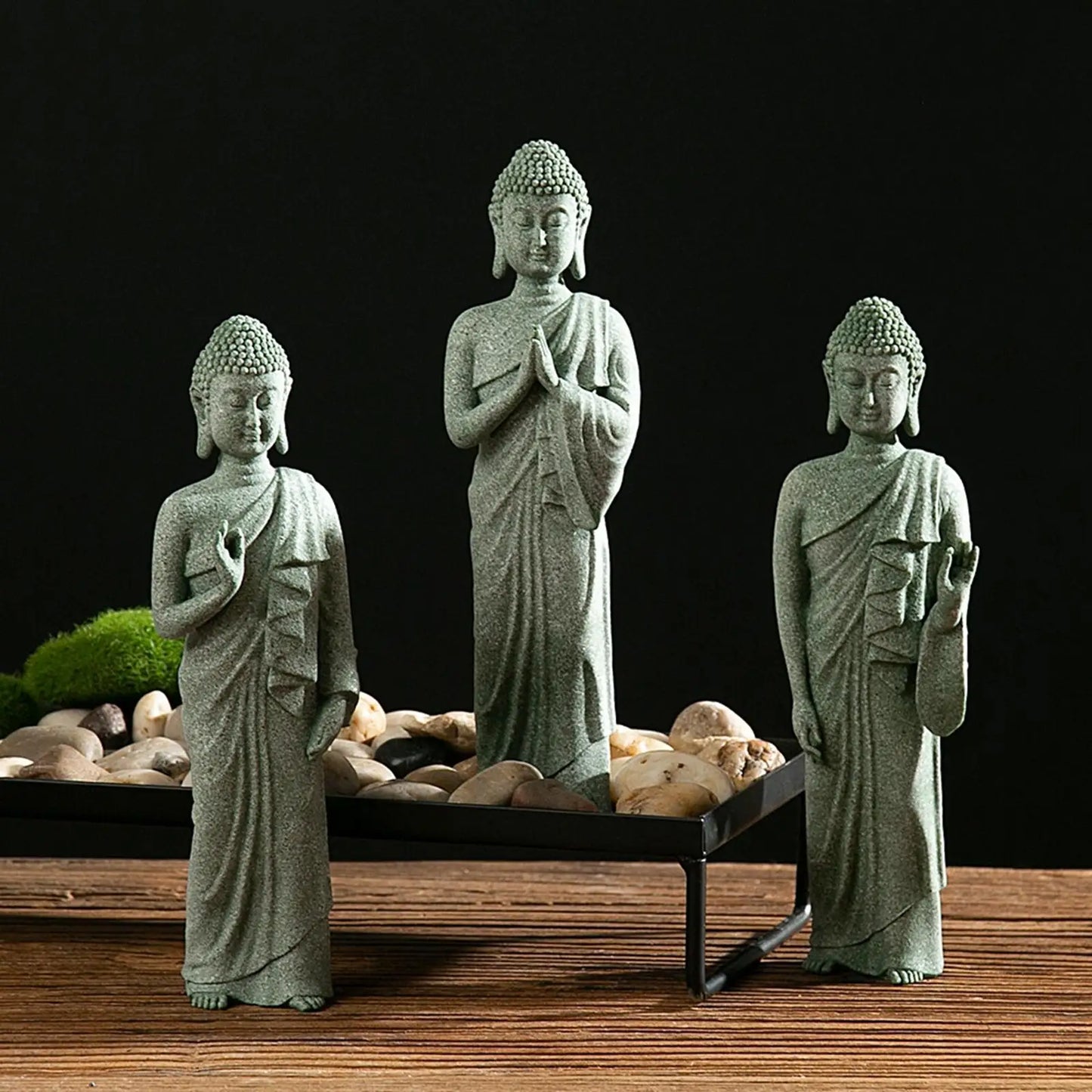 Standing Buddha Statue Meditating Figurines Patio Home,Yard Indoor Outdoor