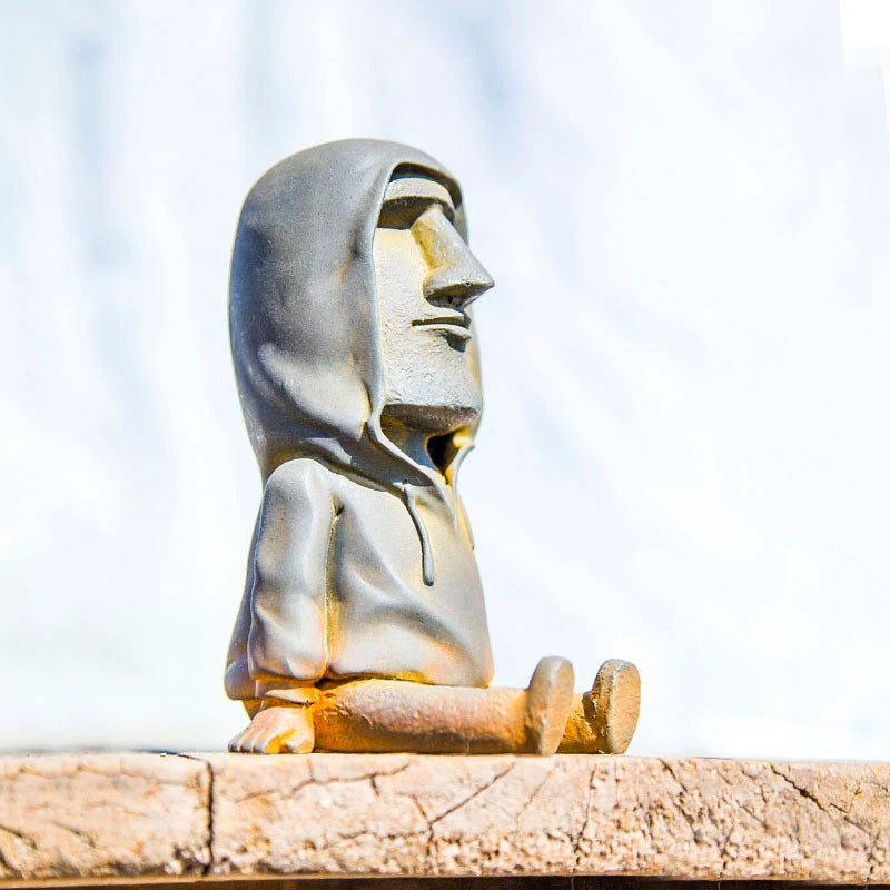 Creative Nordic Imitation Cast Iron Easter Sitting Figure Desktop Ornaments Study Living Room Home Decor Sculpture Ornament