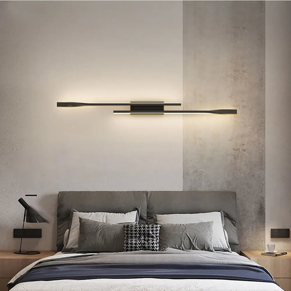 18W Modern Simple Led Wall Lamp Strip Light length 50cm AC85-265V Bedroom Bedside Living Room Background Decoration Hotel