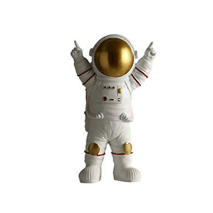 Astronaut Figurines Christmas Resin Spaceman Moon Sculpture Decorative Cosmonaut Statues Miniatures Gift for Kids Toy Home Decor
