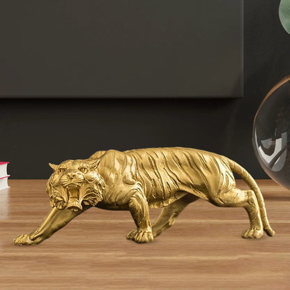 Exquisite Bear and Bull Statue Collection Resin Figurine Ornament Animal Sculpture for Desktop Shelf Bookcase Shelves Decoration
