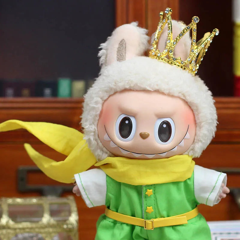 17cm Lafufu Little Prince Baby Clothes Vinyl Pendant Doll Clothes New Fairy Tale Prince Romantic And Cute Replaceable Clothing