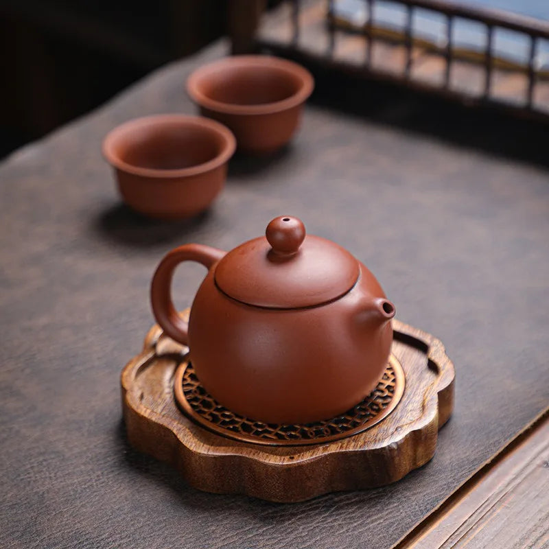 1 Pic Chinese Square Wooden Tea Mat Tea Set Accessories Bathroom Bottle Tray Restaurant Cosmetics Storage Decorative Tray