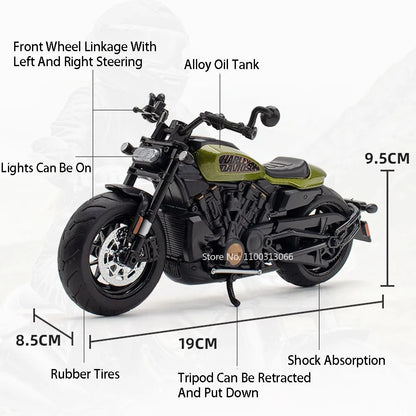 1:12 HaLei Honda CBR1000 Motorcycles Toys Cars Models Light Wheel Shock Absorption Rubber Tires Miniature Motorcycle Boys Gifts