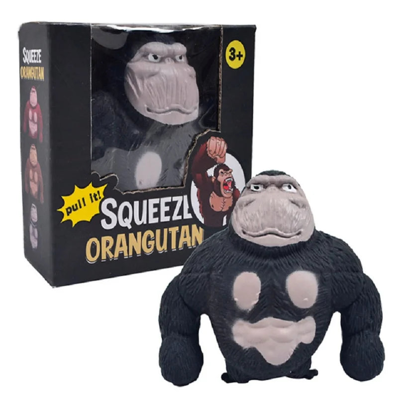 1PCS Anime Figure Toys Latex Monkey Gorilla Toys Jungle Animal Figurines Christmas Gifts For Kids Adult Birthday