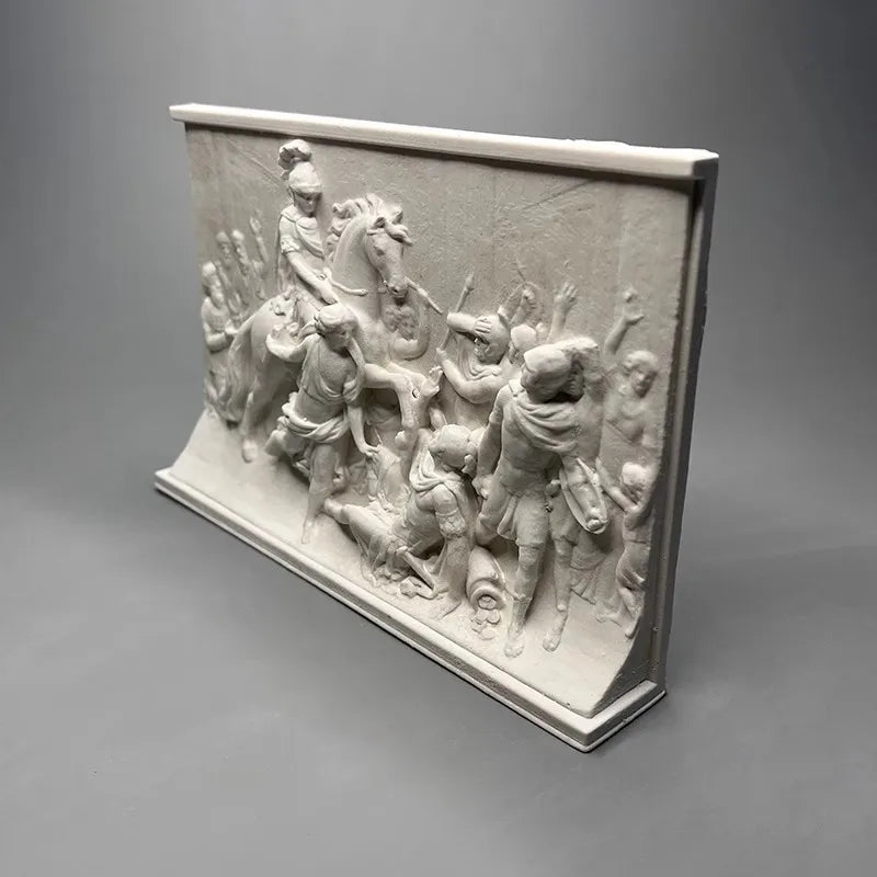 Nordic Retro Roman Relief Ornament Figure Sculpture Art Gypsum Statue Home Decoration Stereoscopic Prints Aesthetic Room Decor