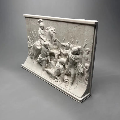 Nordic Retro Roman Relief Ornament Figure Sculpture Art Gypsum Statue Home Decoration Stereoscopic Prints Aesthetic Room Decor