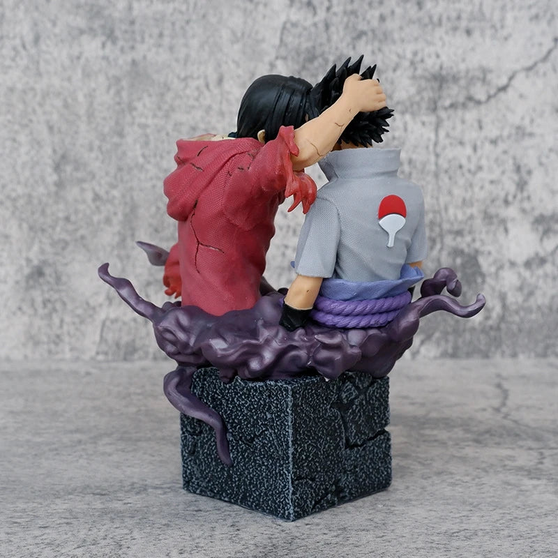 17 cm Naruto Anime Figur Uchiha Sasuke Itachi Action-figuren Bruder Versöhnung GK Figur PVC Sammeln Modell Puppe Spielzeug