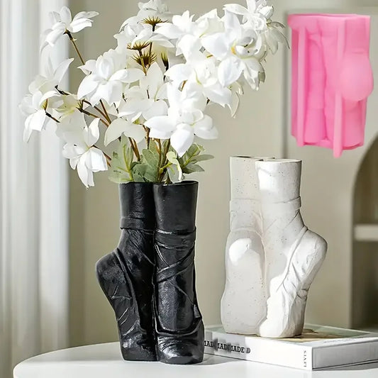 Fashionable Ballet Shoes Vase Suitable for Home Office Wedding Party Birthday Party Decoration Ballet Enthusiasts