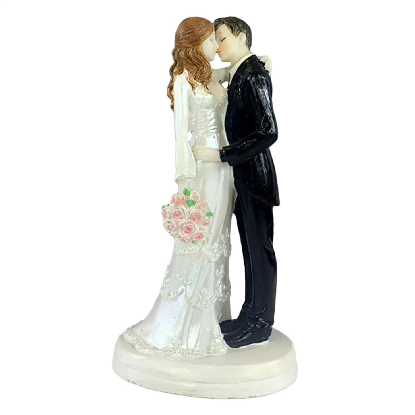 Elegant Wedding Cake Toppers Bride and Groom Resin Figurine for  Wedding Cake Topper Bride Groom Couple Figurine Decoration