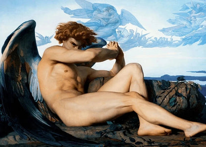 The Creation of Adam By Michelangelo Fallen Angel Posters Canvas Painting And Prints Wall Art HD Pictures Living Room Home Decor