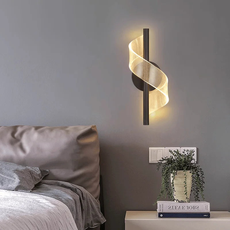 Acrylic LED Wall Sconce Lamp Indoor Lighting For Home Bedside Living Room Corridor Stairs Decoration Luxurious Modern Wall Lamp