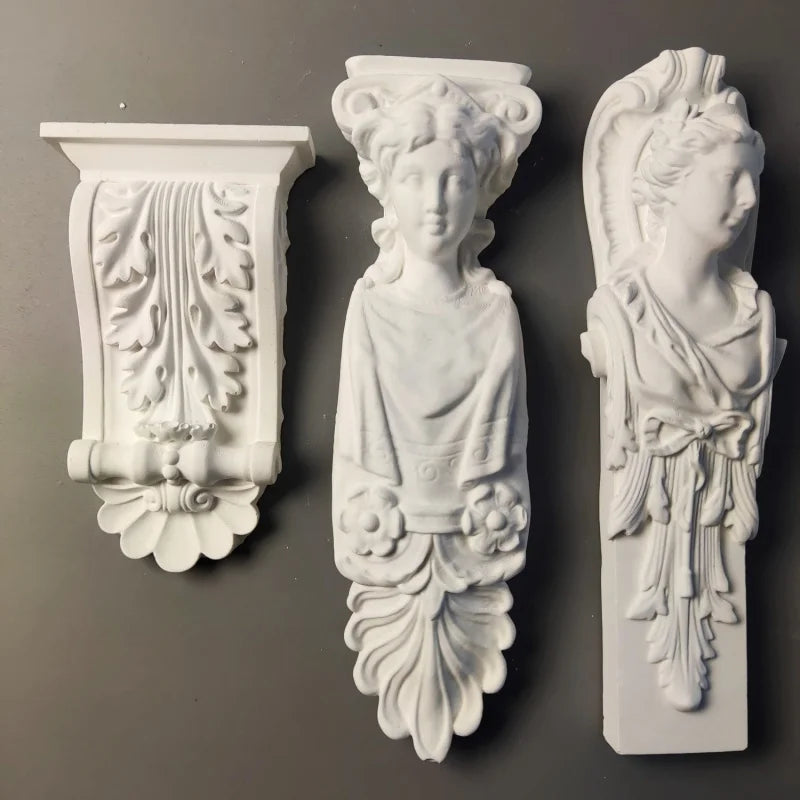 Roman Column Art Gypsum Portrait Sketch Statue Ornaments Plaster Figure Desktop Decor Modern Decoration Living Room Home Luxury