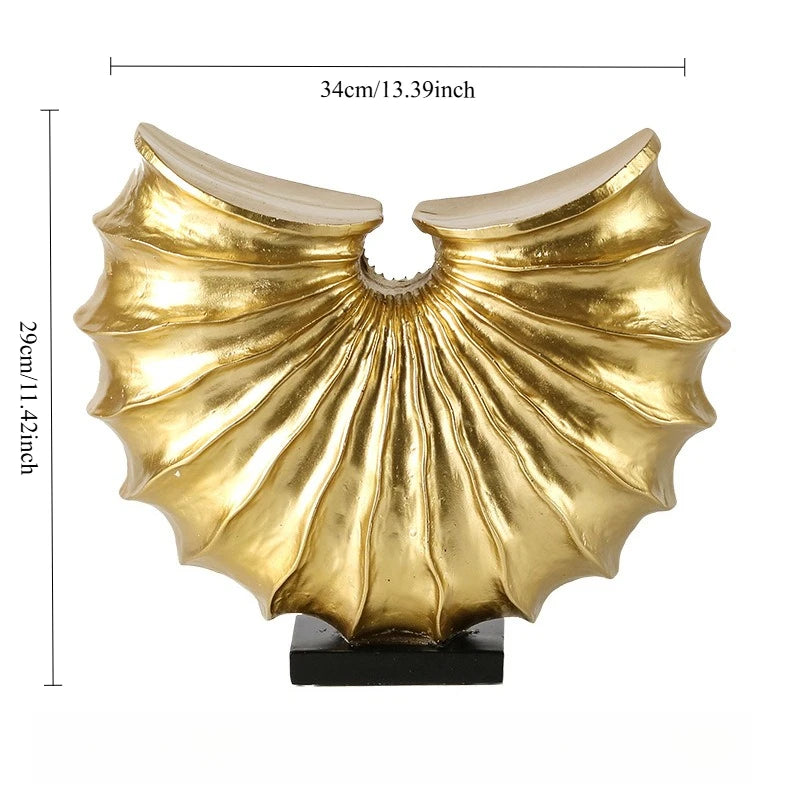 Resin Whelk Statue Handicraft Home Decoration Nordic Modern Decorative Figurines for Office Living Room Bookshelf Decoration