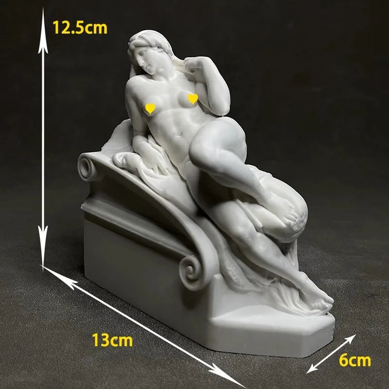 Art Figure Sculpture Plaster Statue Desktop Decorativemodern Home Luxury Decoration Elegant Room Ornament Decor Hogar Accesorios