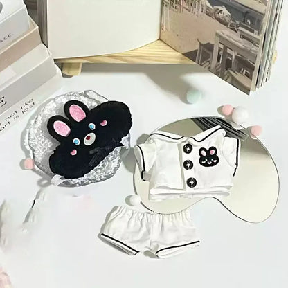 New 17cm Lafufu V1 V2 Clothes For Parties Cute Eye Masks Macaron Lafufu Doll Pajamas Clothes Cute Xmas Birthday Gifts