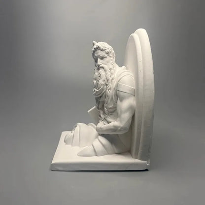 Moses Figure Sculpture Artwork Plaster Desktop Ornaments Senior Niche Gifts Modern Home Decoration Luxury Elegant Room Ornaments