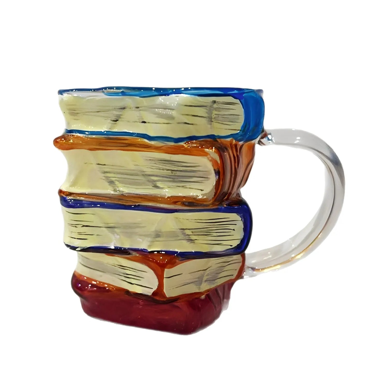 Painted Book Mug Novelty 3D Painted Books Painted Book Mug, Painted Book Cup, Mug, Coffee Cup