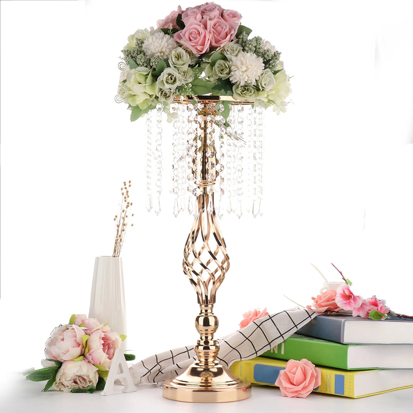 Versatile Candles Holder Table Wedding Flower Vase Stand Candlesticks Tealight Candle Holders Home Party Holiday Table Decor