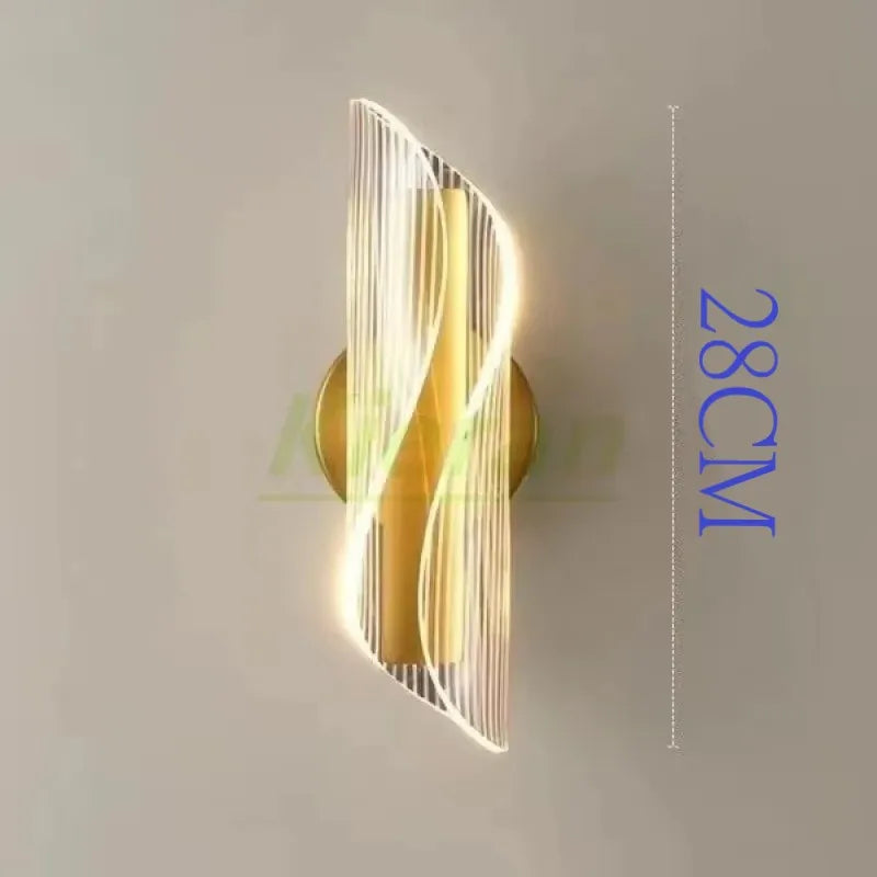 Modern Thin Waist LED Wall Lamp Bedroom Study Restaurant Hotel Bedside Streamer Wall Lamps Living Room Decor Scroll Wall Lights
