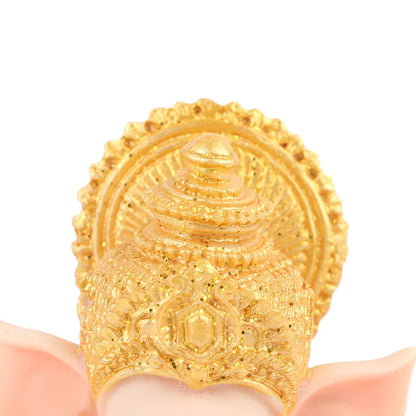 Gold Lord Ganesha Buddha Statue Elephant God Sculptures Ganesh Figurines