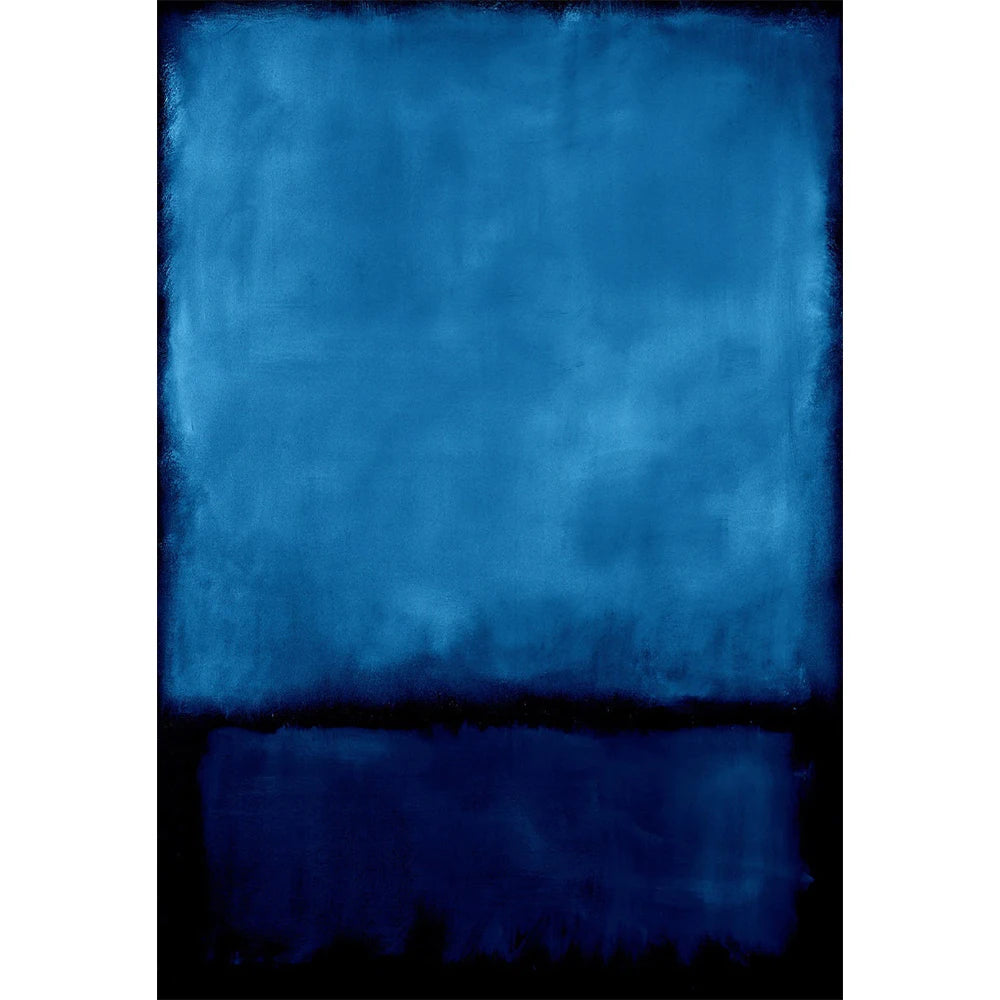 Mark Rothko Blue Orange Canvas Art Reproduction Painting Wall Decor Minimalism Picture Poster Prints Living Room Home Decoration