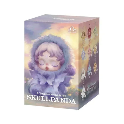 POP MART SKULLPANDA L Impressionnisme Series Plush Doll Surprise Mystery Box Kawaii Anime Action Figure Blind Box Toy Girls Gift