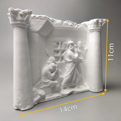 Nordic Art Retro Relief Ornaments Plaster Figure Sculpture Decoration Ornaments Art Home Luxury  Modern Living Room Figurines