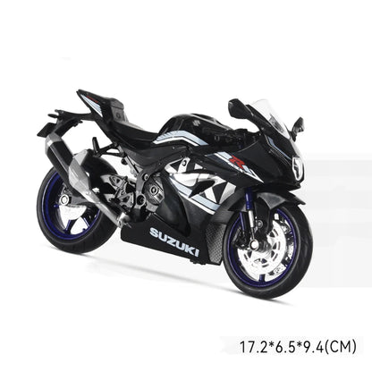 1:12 Alloy Diecasts Suzuki GSX R1000R Motorcycles Car Model Toys Tail with Shock Absorption Vehicles Models Child Birthday Gifts