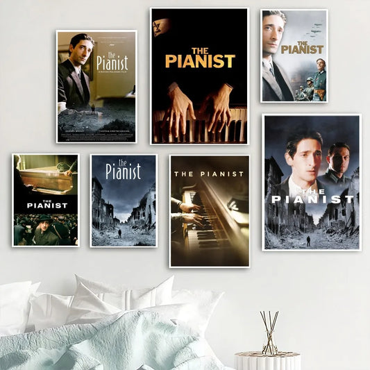 Movie The Pianist Poster Home Room Decor Livingroom Bedroom Aesthetic Art Wall Painting Stickers