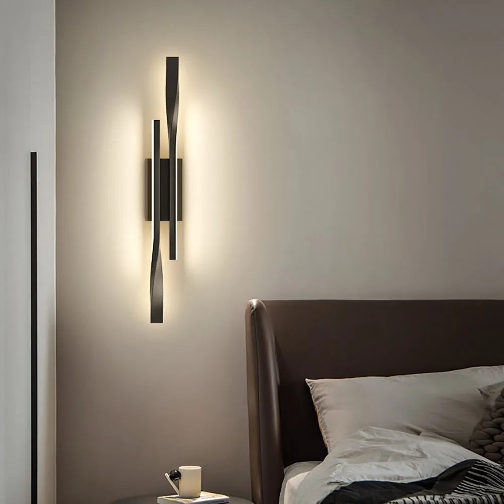 18W Modern Simple Led Wall Lamp Strip Light length 50cm AC85-265V Bedroom Bedside Living Room Background Decoration Hotel